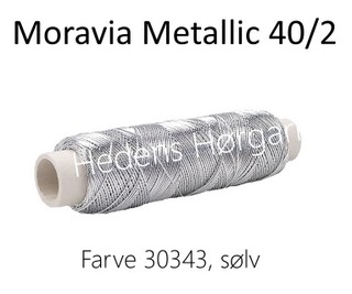 Moravia Metallic 40/2 farve 30343 sølv